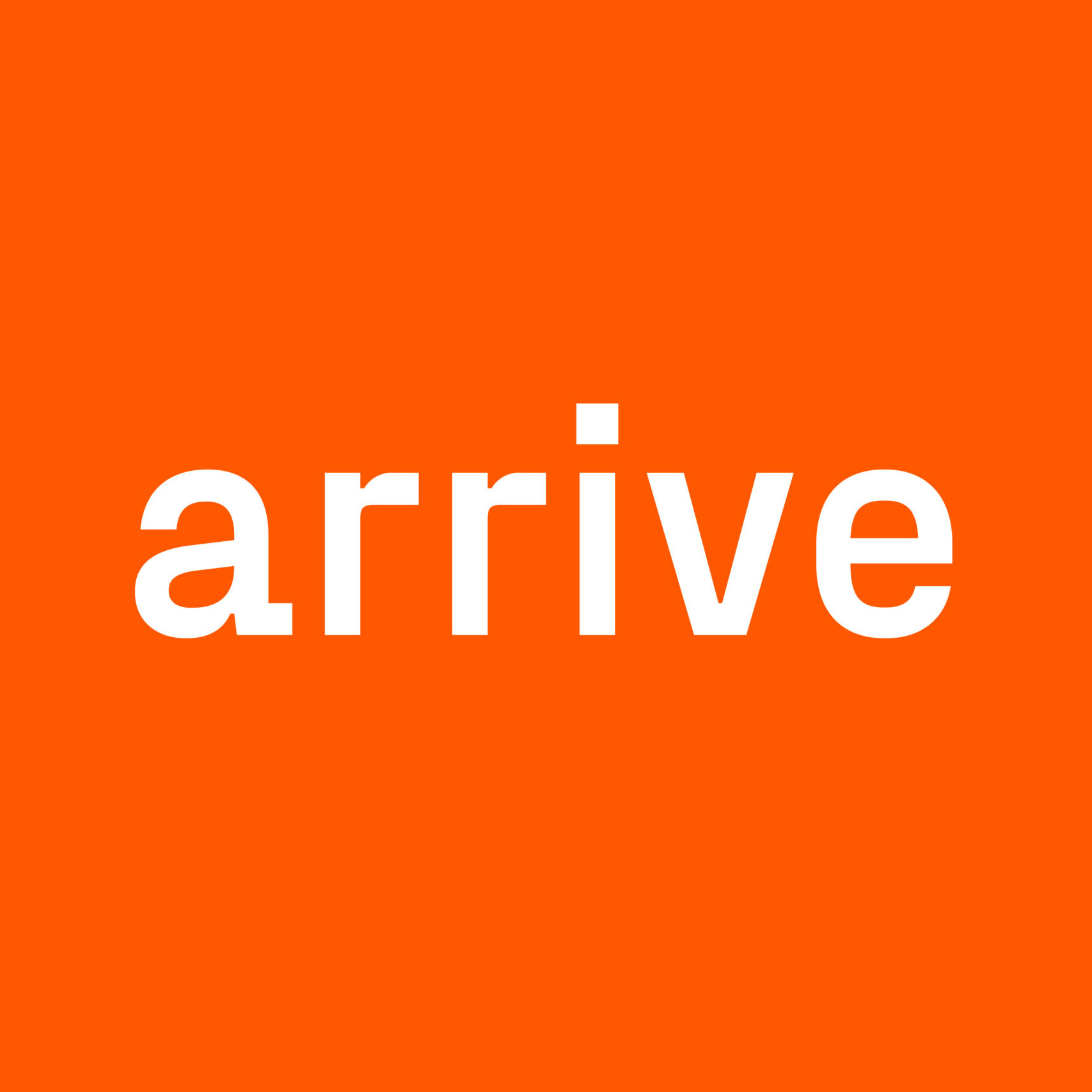 Care Studio | Arrive Logo in brand orange